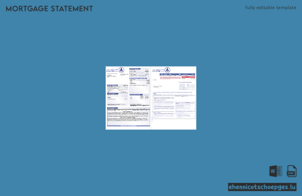 Hypothekenabrechnung der sudanesischen Al Neelen Bank im Word- und PDF-Format, 3 Seiten 1,-2 Beispielvorschau